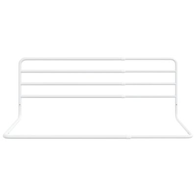 vidaXL Toddler Safety Bed Rail White (76-137)x55 cm Iron