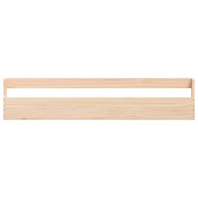 vidaXL Wall-mounted Shoe Racks 2 pcs 110x9x23 cm Solid Wood Pine