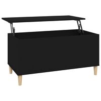 vidaXL Coffee Table Black 90x44.5x45 cm Engineered Wood