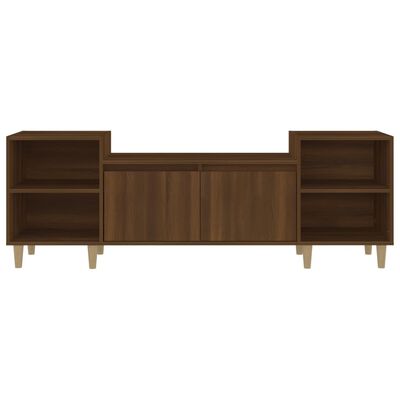 vidaXL TV Cabinet Brown Oak 160x35x55 cm Engineered Wood