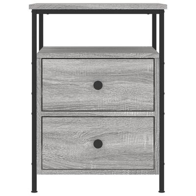 vidaXL Bedside Cabinets 2 pcs Grey Sonoma 44x45x60 cm Engineered Wood