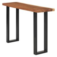 vidaXL Console Table Solid Suar Wood 110x35x75 cm