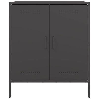 vidaXL Sideboard Black 68x39x79 cm Steel