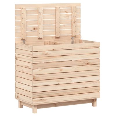 vidaXL Laundry Basket 88.5x44x76 cm Solid Wood Pine