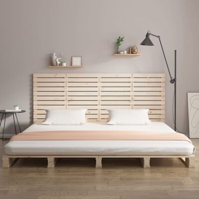 vidaXL Wall Headboard 156x3x91.5 cm Solid Wood Pine