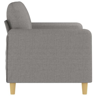 vidaXL 2-Seater Sofa Light Grey 120 cm Fabric