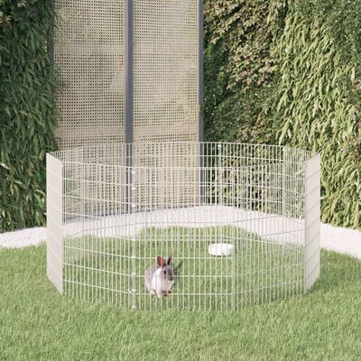 vidaXL Free Range Animal Enclosure 10-Panel 54x80 cm Galvanised Iron