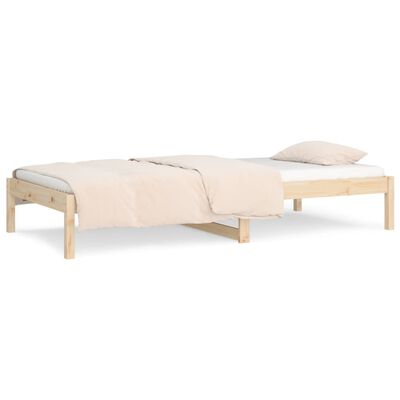 vidaXL Day Bed without Mattress 90x190 cm Single Single Solid Wood Pine