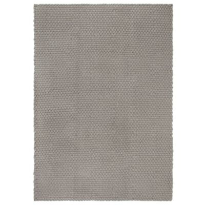 vidaXL Rug Rectangular Grey 160x230 cm Cotton