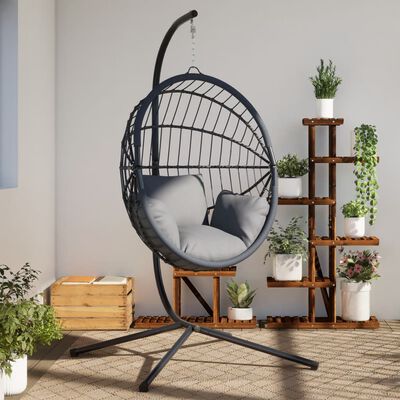 vidaXL Hanging Egg Chair Stand Anthracite Steel