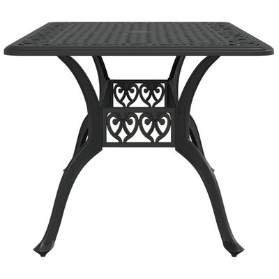 vidaXL Garden Table Black 150x90x72 cm Cast Aluminium