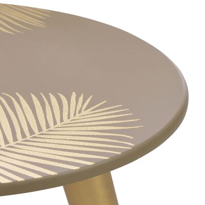 vidaXL Nesting Side Tables 2 pcs Gold 40x45 cm/30x40 cm MDF