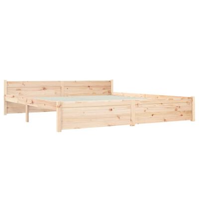 vidaXL Bed Frame Solid Wood 180x200 cm Super King Size