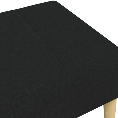 vidaXL Footstool Black 77x55x31 cm Fabric