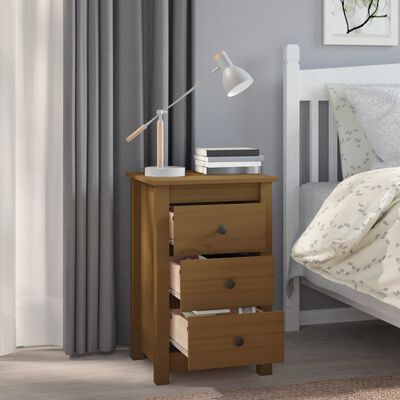 vidaXL Bedside Cabinets 2 pcs Honey Brown 40x35x61.5 cm Solid Wood Pine