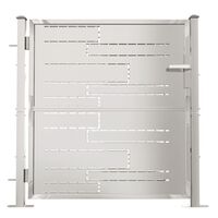 vidaXL Garden Gate 100x100 cm Stainless Steel