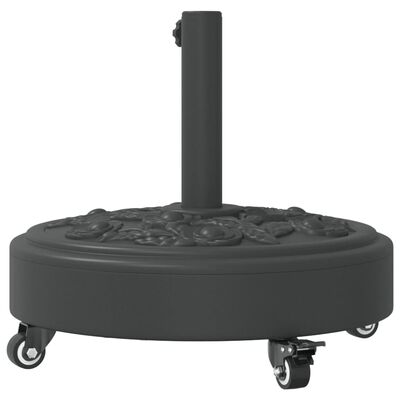 vidaXL Parasol Base with Wheels for Ø38 / 48 mm Poles 27 kg Round