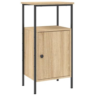 vidaXL Bedside Cabinet Sonoma Oak 41x31x80 cm Engineered Wood