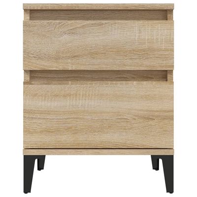 vidaXL Bedside Cabinets 2 pcs Sonoma Oak 40x35x50 cm