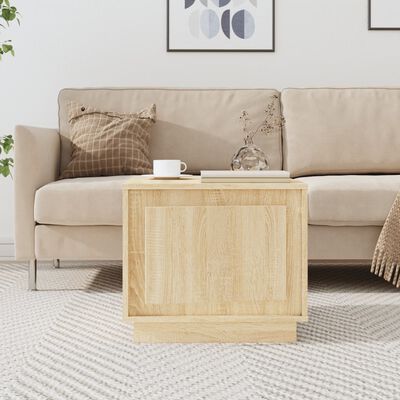 vidaXL Coffee Table Sonoma Oak 51x50x44 cm Engineered Wood