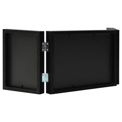 vidaXL Trifold Photo Frame Collage Black 22x15 cm+2x