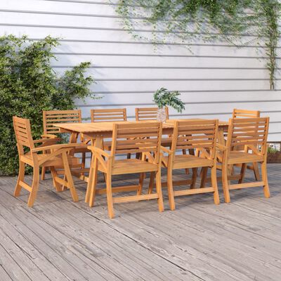 vidaXL Garden Chairs 8 pcs 58x58x87 cm Solid Wood Acacia