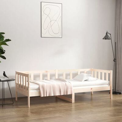 vidaXL Day Bed without Mattress 90x190 cm Single Solid Wood Pine