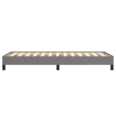 vidaXL Bed Frame without Mattress Dark Grey King Single Fabric