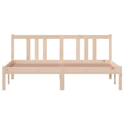 vidaXL Bed Frame without Mattress Solid Wood 150x200 cm King Size