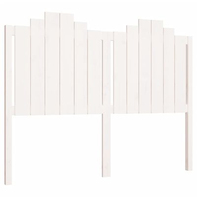 vidaXL Bed Headboard White 141x4x110 cm Solid Wood Pine