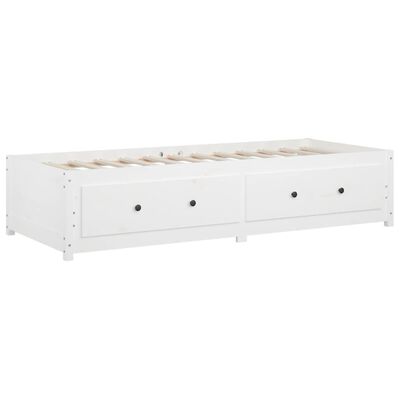 vidaXL Day Bed without Mattress White 90x190 cm Single Solid Wood Pine