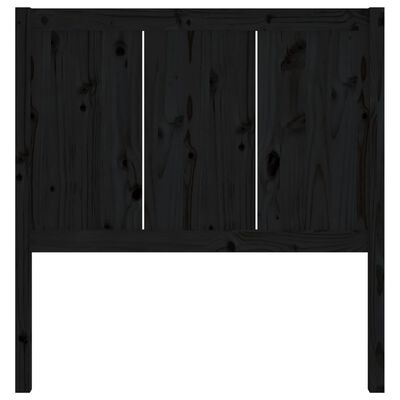 vidaXL Bed Headboard Black 95.5x4x100 cm Solid Pine Wood