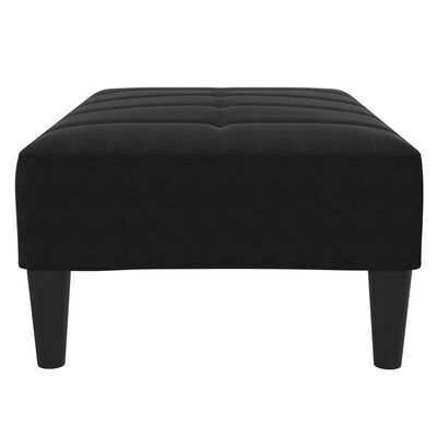 vidaXL Footstool Black 77x55x31 cm Velvet