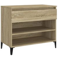 vidaXL Shoe Cabinet Sonoma Oak 70x36x60 cm Engineered Wood