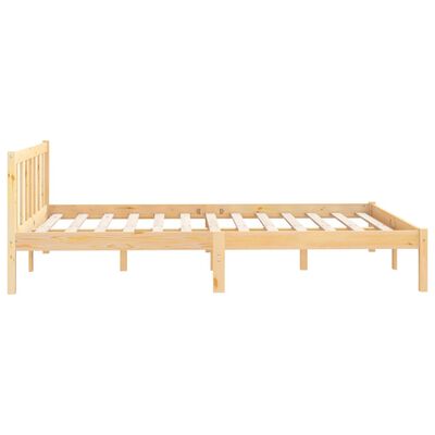 vidaXL Bed Frame without Mattress Solid Wood Double