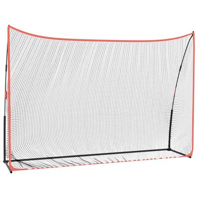 vidaXL Golf Practice Net Black and Red 305x91x213 cm Polyester