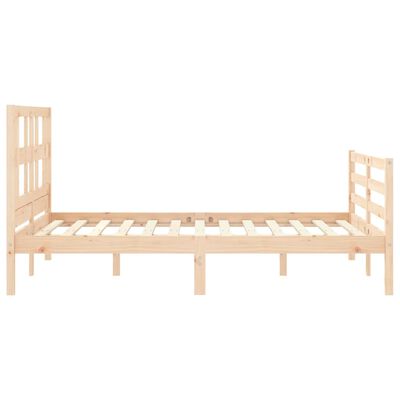 vidaXL Bed Frame without Mattress Double Solid Wood