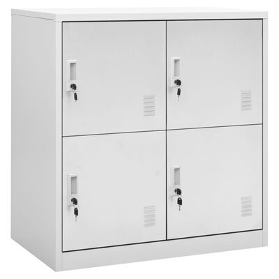 vidaXL Locker Cabinets 5 pcs Light Grey 90x45x92.5 cm Steel