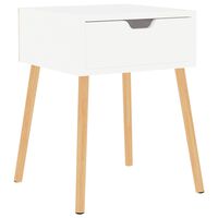 vidaXL Bedside Cabinet White 40x40x56 cm Engineered Wood