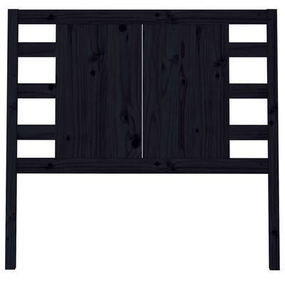 vidaXL Headboard Black 96x4x100 cm Solid Wood Pine