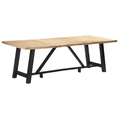 vidaXL Dining Table 240x100x76 cm Rough Mango Wood