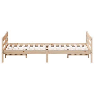 vidaXL Bed Frame without Mattress 140x200 cm Solid Wood Pine