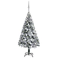 vidaXL Artificial Pre-lit Christmas Tree with Ball Set Green 120 cm