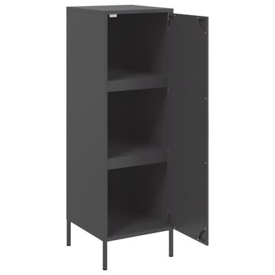 vidaXL Highboard Black 36x39x113 cm Steel