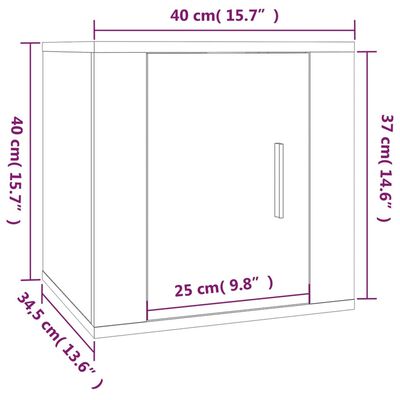 vidaXL 3 Piece TV Cabinet Set High Gloss White Engineered Wood