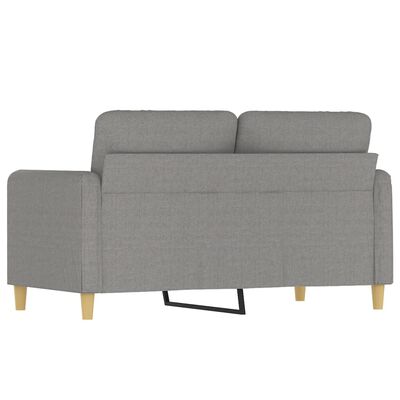 vidaXL 2-Seater Sofa Light Grey 120 cm Fabric