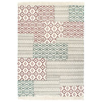 vidaXL Handwoven Kilim Rug Cotton 120x180 cm Printed Multicolour