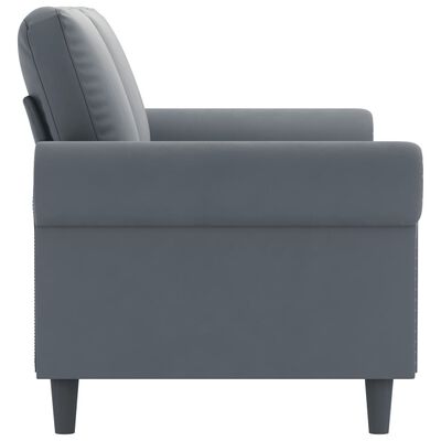 vidaXL 2-Seater Sofa Dark Grey 140 cm Velvet