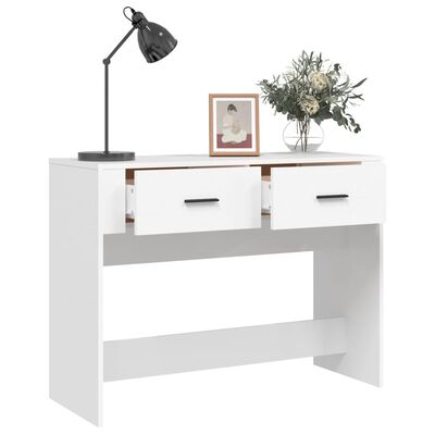 vidaXL Console Table White 100x39x75 cm Engineered Wood