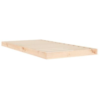 vidaXL Bed Frame without Mattress 90x190 cm Single Solid Wood Pine